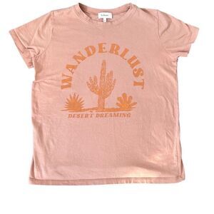 Bohme Peach Desert Dreaming Cactus Wanderlust Graphic T-shirt M